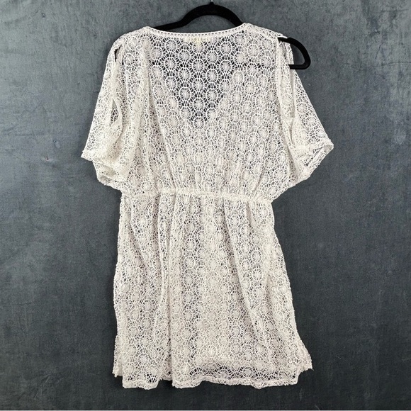 Miken Cream Lace Swim Cover-Up - Picture 7 of 9